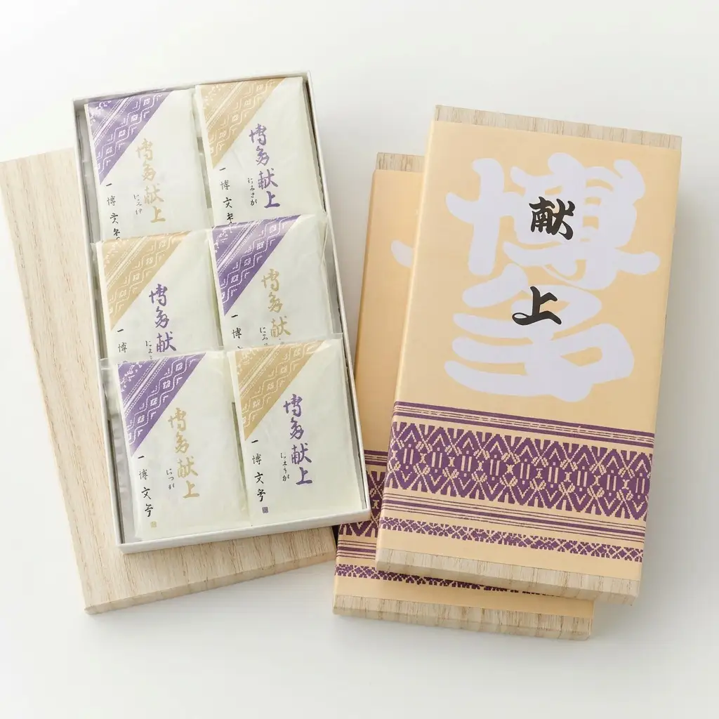 【福岡市製造のお菓子】博多献上８枚入り×３箱
