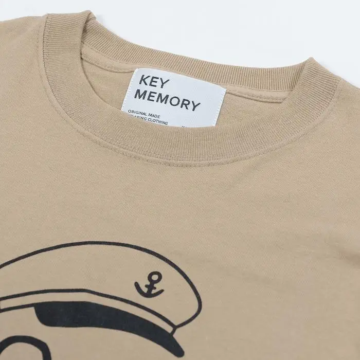 《2》【KEYMEMORY鎌倉】セーラー帽イラストTシャツ BEIGE