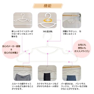 収育のススメ スリムアーチハンガー 22本組 ホワイト | 収納 ハンガー シンコハンガー株式会社 