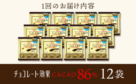 【定期便 全6回12ケ月】チョコレート効果カカオ８６％大袋（計2.52kg）【2ケ月に1回お届け】[AOAA020] チョコレート