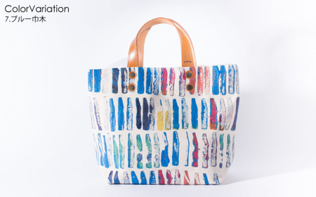 ＜ R8年熊本地震復興支援 ＞tote bag M ブルー巾木 トートバッグ バッグ