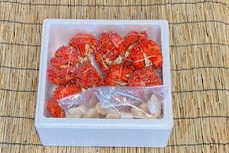 ほたて貝柱500g×2P、花咲かに500g前後～650g前後×5尾 D-76005
