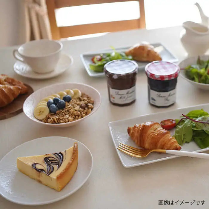 【波佐見焼】チュールレース 中皿 4点セット 丸皿 器 食器【陶芸ゆたか】[VA113] 波佐見焼