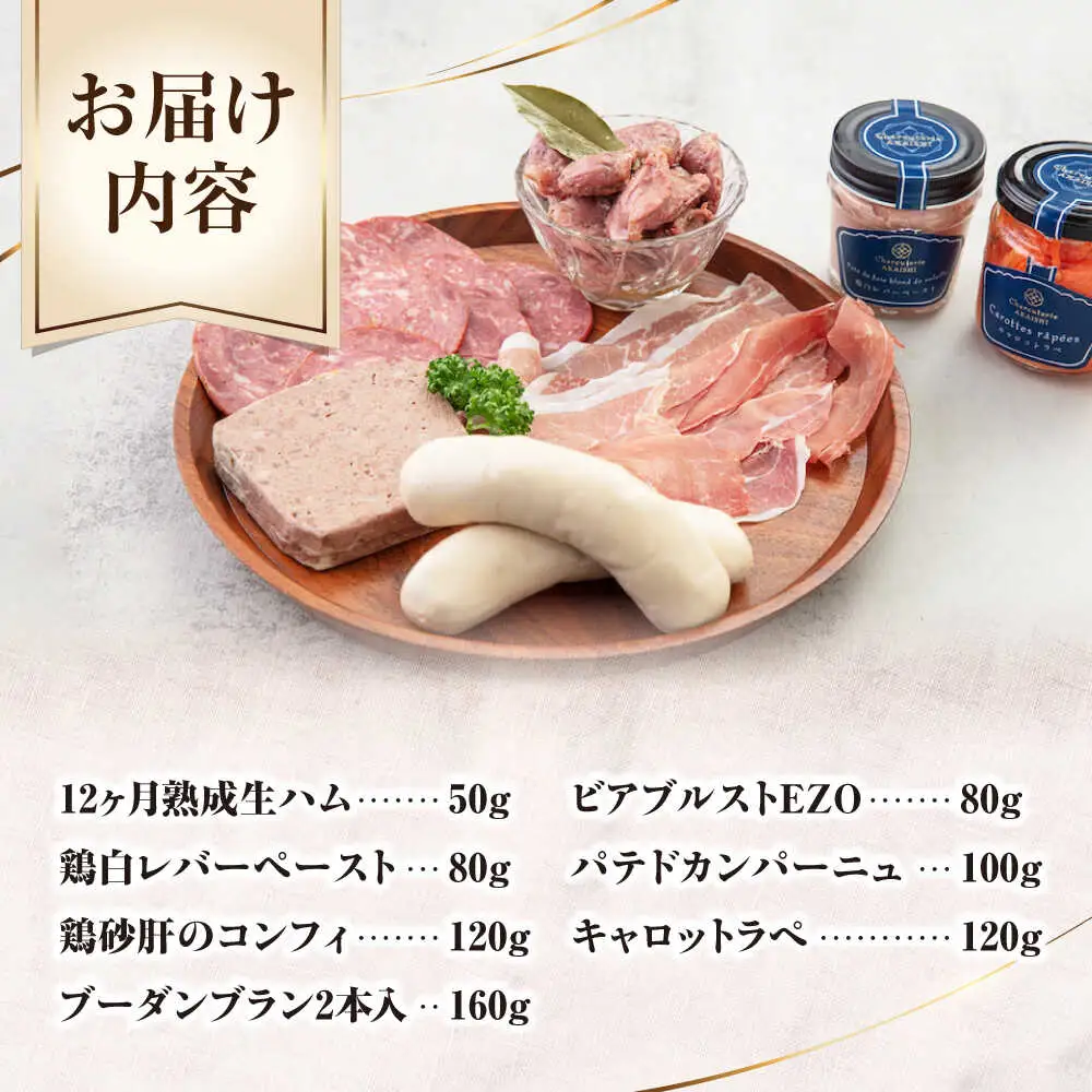 ニセコシャルキュトリーセット 7点 ソーセージ 生ハム ウインナー パテ ブロック 手作り おつまみ ワイン ギフト 冷蔵配送 北海道 [AJAI002]