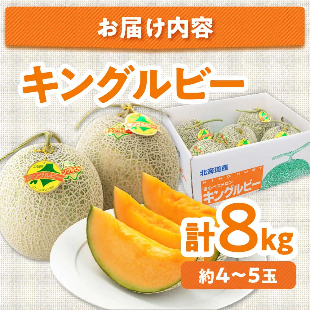 キングルビー 4-5玉  [AJAM005] メロン 産地直送