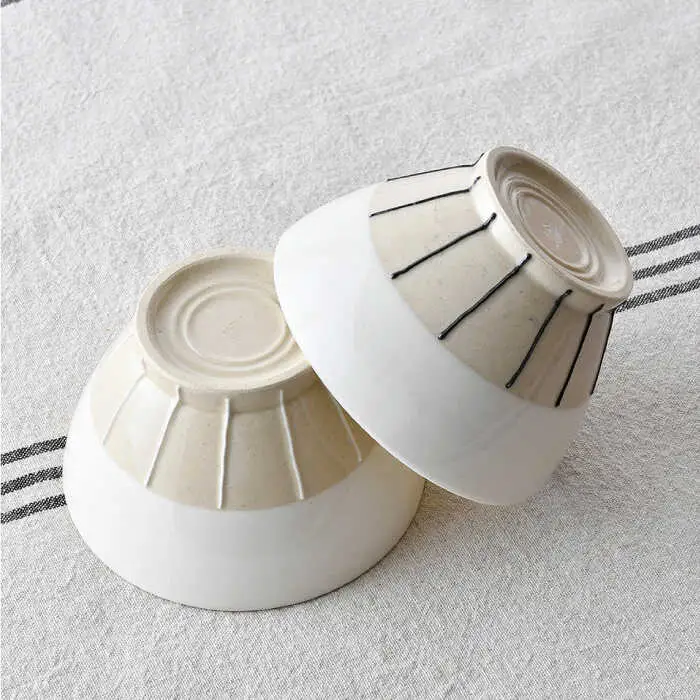 【波佐見焼】イッチン十草 茶碗 ペアセット 飯碗 器 食器 皿【利左エ門窯】[QB51] 波佐見焼