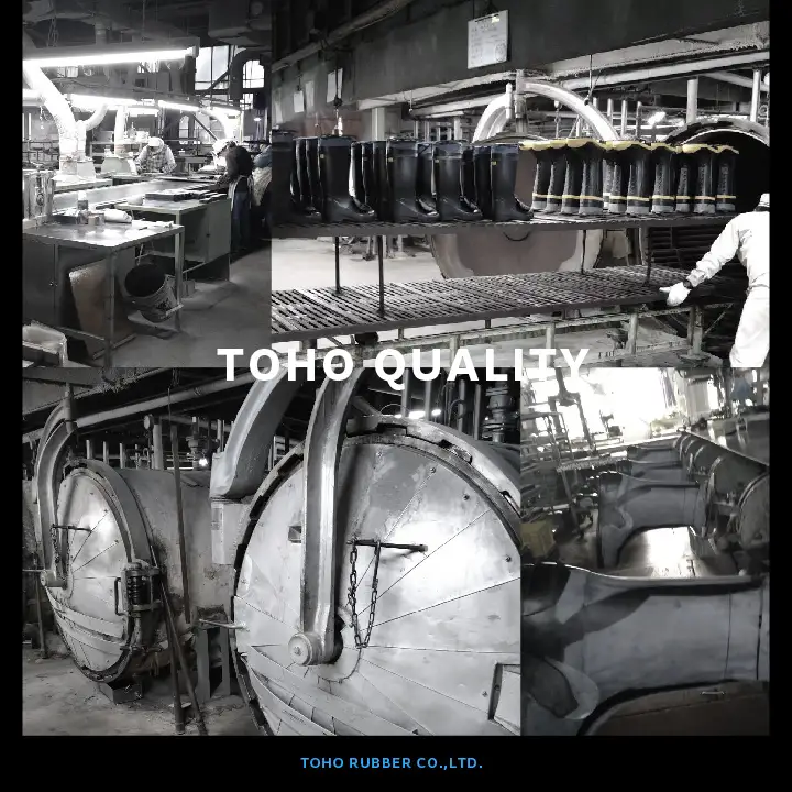 長靴 無敵くん リップル底 イエローXLサイズ【東邦ゴム工業株式会社】