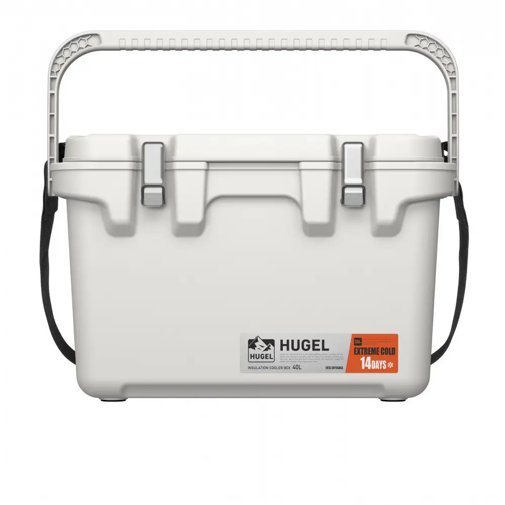☆リニューアル☆クーラーボックス ＨＵＧＥＬ 真空断熱クーラーボックス 40L VITC-40R ホワイトアッシュ 大容量 6面真空断熱パネル 真空断熱 高保冷 アウトドア キャンプ BBQ 釣り スポーツ レジャー アイリスオーヤマ