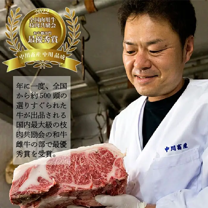 全国肉用牛枝肉共励会最優秀賞受賞中川牧場の近江牛ロース・赤身600g（株）高島屋洛西店 滋賀県 東近江市 D17 [高島屋選定品] 食べ比べ 和牛 牛肉 A5