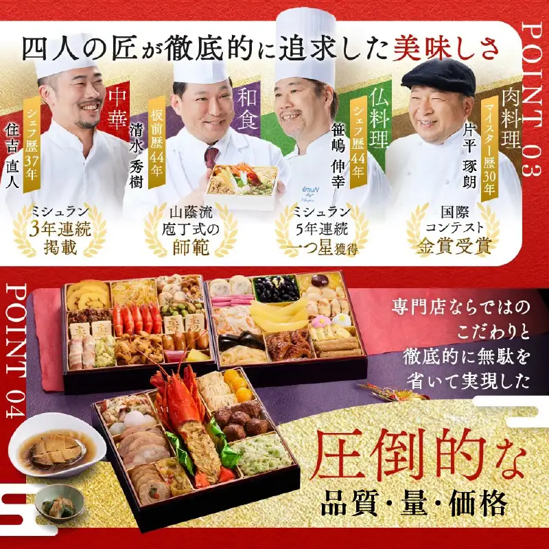 おせち「板前魂の煌」和風 一段重 24品 1人前 6.8寸【年内発送】
