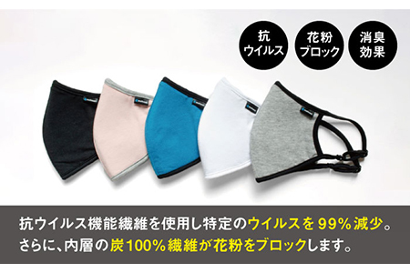 【うれしい3枚入り！】抗ウイルス×花粉ブロック×消臭効果！プロテクション保温マスク【有限会社ジーンスレッド】 [HCT016]