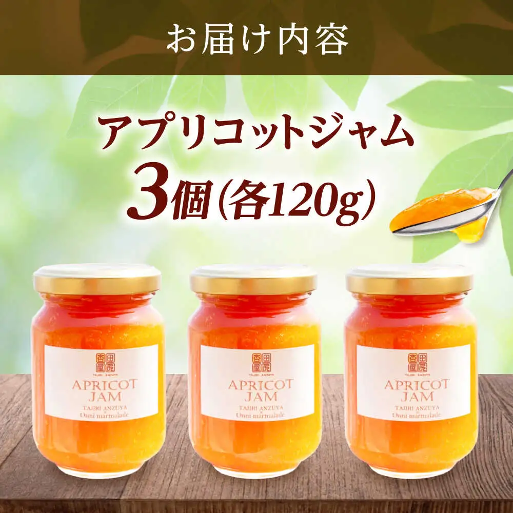 田尻あんず アプリコットジャム 3個入り [BAEK001] ジャム