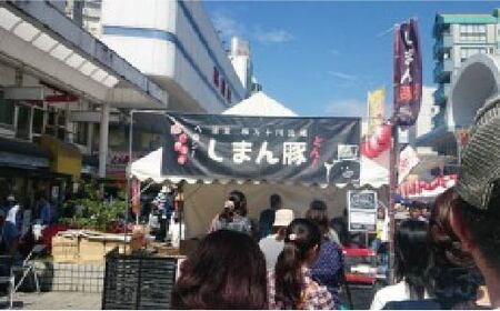 39210-128-0002．秘伝のタレに漬け込んだ「しまん豚(とん)」のやみつき豚はらみ串5本(約400ｇ)セット