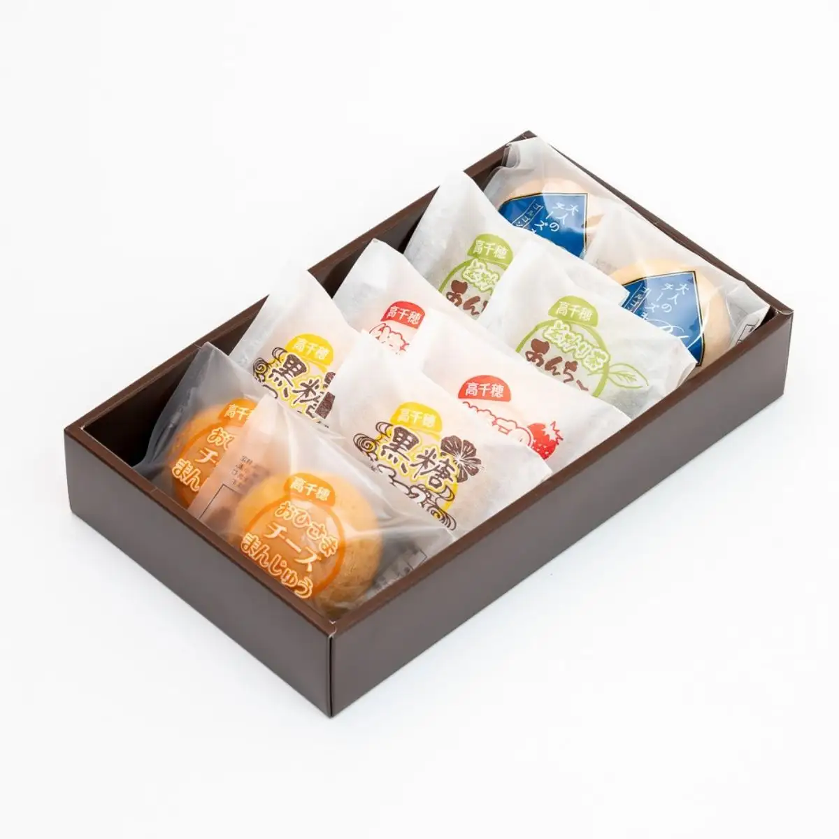 そらいろチーズまんじゅう5種10個入チーズ饅頭 まんじゅう お菓子 菓子 詰め合わせ 和菓子 洋菓子 デザート スイーツ 黒糖 いちご あんこ 手土産 おすそ分け 贈答 贈答用 贈り物 ギフト プレゼント 個装 個包装 個別包装 銘菓 おもてなし 宮崎県 高千穂町_Tk022-013