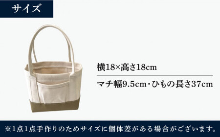 【3色から選べる】帆布 ミニ トートバック （ワイン/カーキ/ネイビー） ＜グッピーサウンド＞ [CEV007] トートバッグ