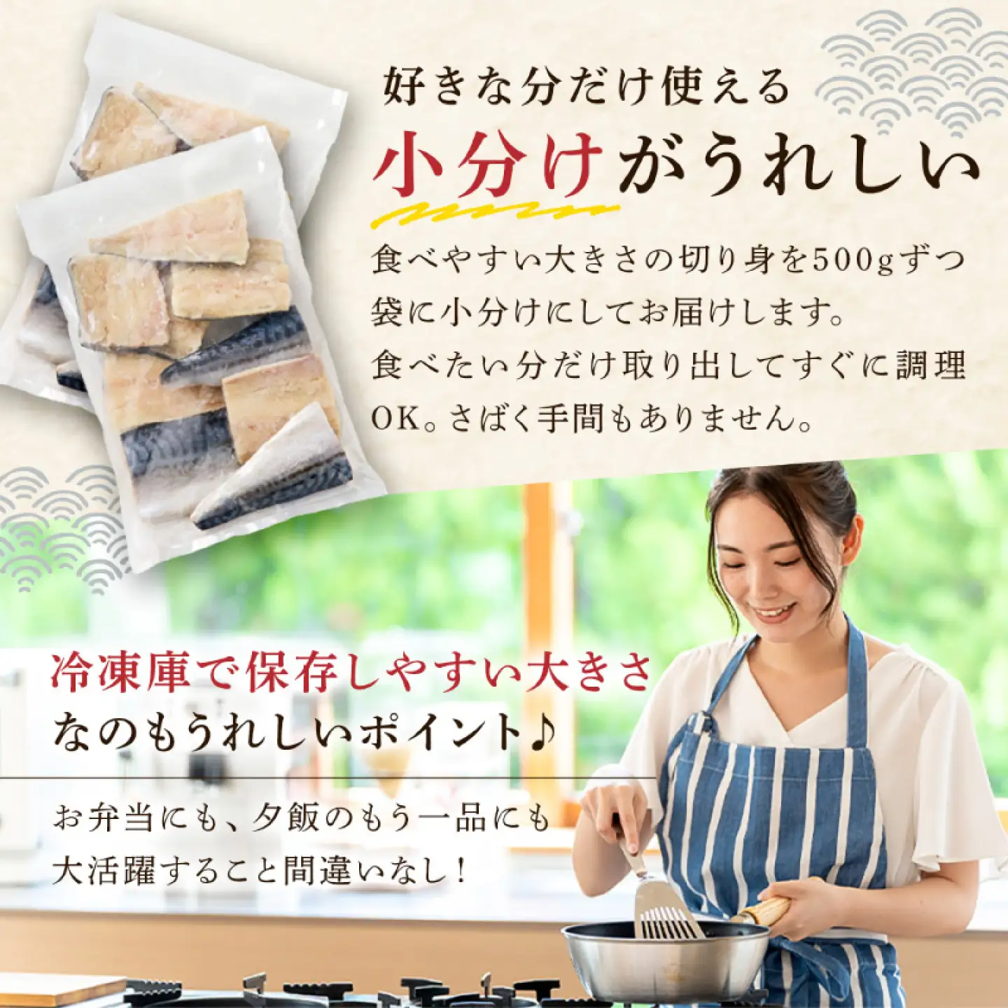 【訳あり】骨取り塩さば 切身500g（500g×1袋） mi0012-0094 