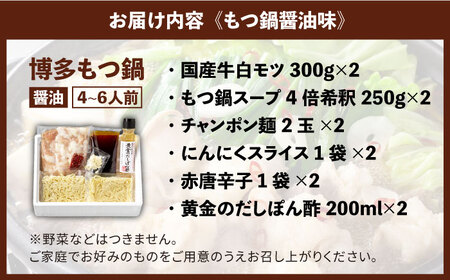 もつ鍋 博多の味本舗 醤油味＆博多水炊き 4-6人前 [ABCY020] もつ鍋