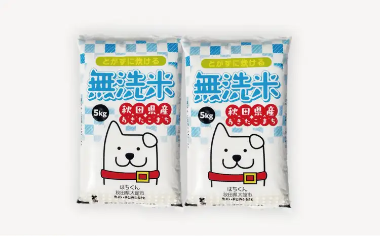 【定期便3ヶ月】秋田県産米「あきたこまち（無洗米）」 10kg（5kg×2袋）　300P9204【真正ファーム】
