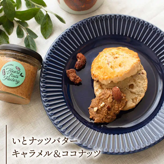 いとナッツバター キャラメル＆ココナッツ ザクザク食感がたまらない パンやパンケーキに いとナッツ 90g×2本セット 糸島市 / いとしまコンシェル [ASJ026]
