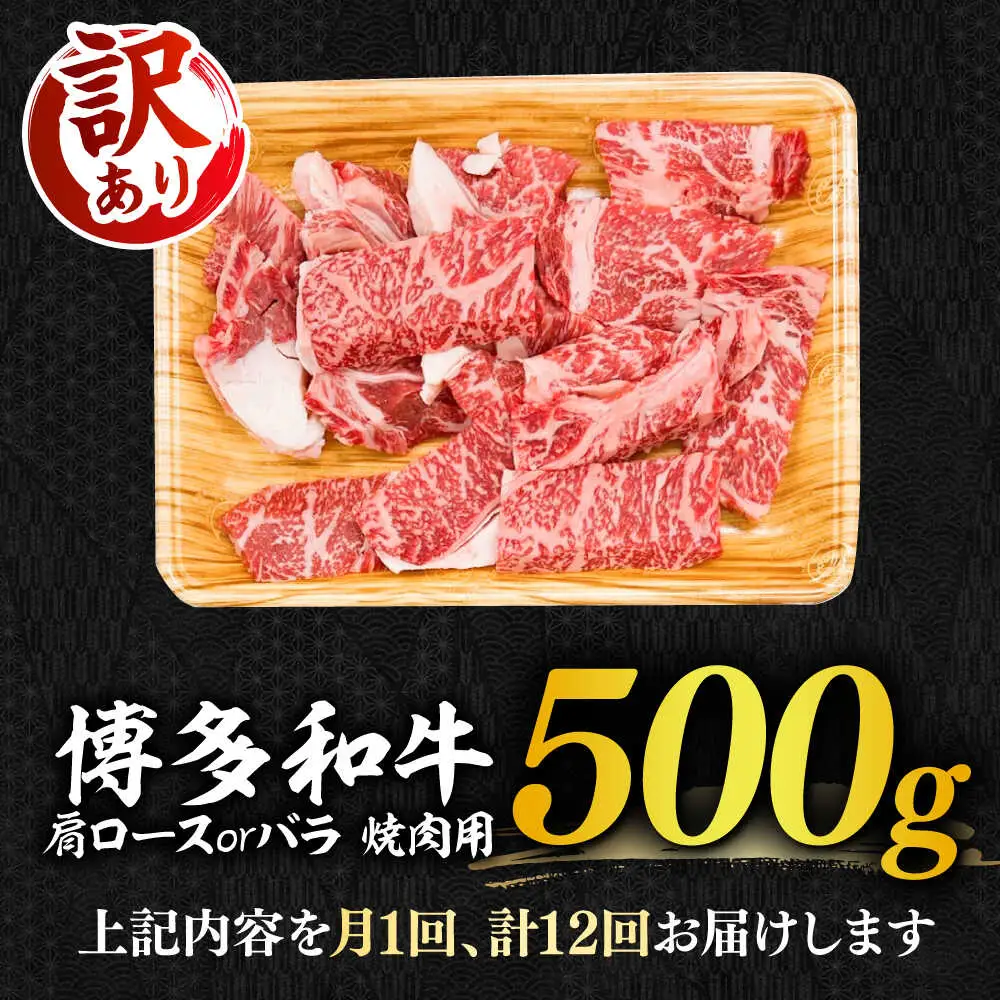 切り落し 【全12回定期便】 【訳あり】 500g  [ABBP153] 切り落し