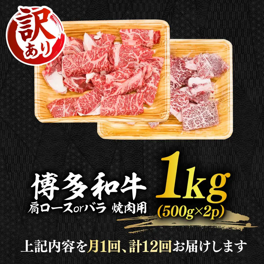 切り落し 【全12回定期便】 【訳あり】 1kg  [ABBP156] 切り落し