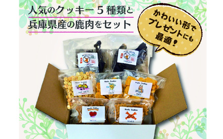 犬用クッキースペシャルセット（クッキー5種類＋鹿肉ジャーキー2袋）