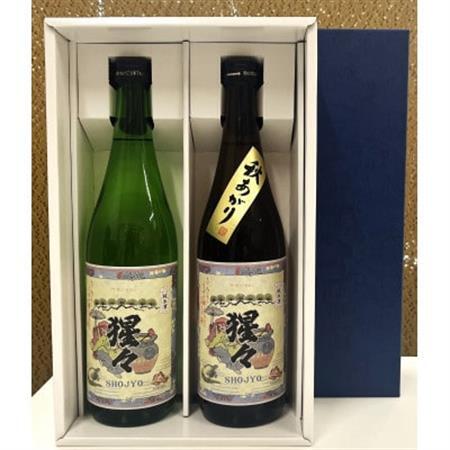 【野々市市の地酒】純米酒「猩々」飲み比べセット(720ml×2本)【「冷や」でも「燗」でも】_酒・アルコール  日本酒 sake サケ_【1434317】