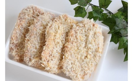 [手仕込み・精肉店のお惣菜]福岡県産ロースとんかつ4枚(衣付)