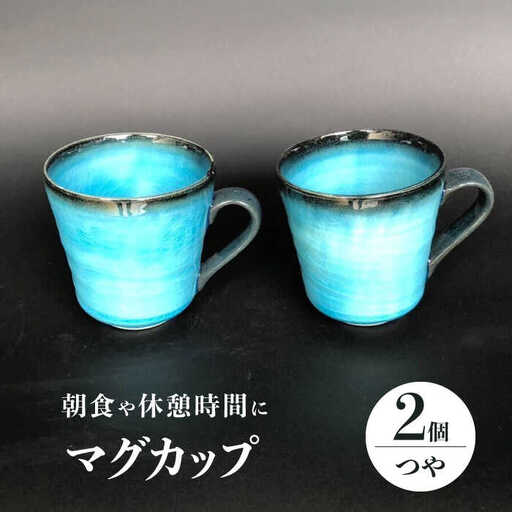 【美濃焼】 マグカップ 2個 ペアセット (つや有) 【東山窯】食器 コーヒーカップ ティーカップ [TDU006]