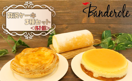 デザート ケーキ3種 贅沢 デザート セット