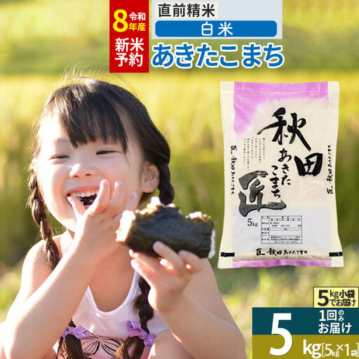 【白米 5kg】＜令和8年産 新米予約＞ 秋田県産 あきたこまち 5kg (5kg×1袋) 5キロ お米 匠