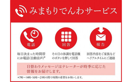みまもりでんわサービス【携帯電話】 （12か月） ／ 日本郵便 郵便局 安心 防犯 見守り お年寄り 故郷 田舎 奈良県 田原本町