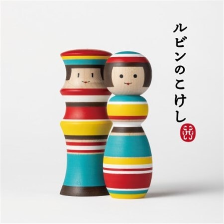 ルビンのこけし(カラフル/ペア)_雑貨・日用品 家具・インテリア    装飾品・工芸品   _【1342362】