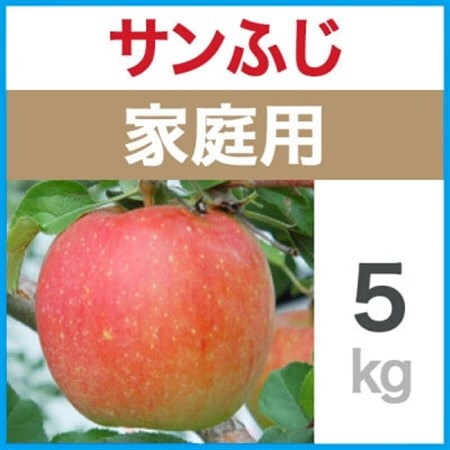 家庭用　サンふじ　5kg_果物・フルーツ りんご  リンゴ 林檎_【1416818】