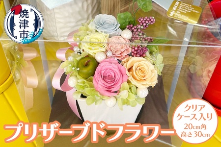 プリザーブドフラワー【クリアケース入り】 (a17-068)