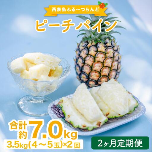 【2027年先行予約】定期便 2ヶ月 ピーチパイン 約3.5kg