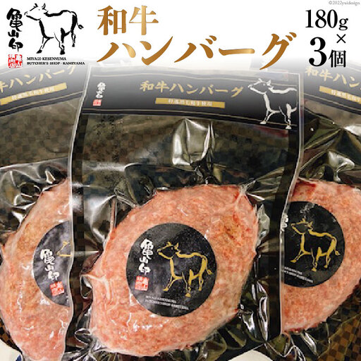 和牛ハンバーグ 3個 セット 180g ×3個