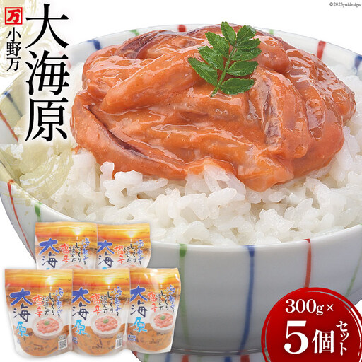 海の恵みをじっくり仕込んだ塩辛 大海原 300g 5個セット 