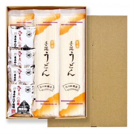 和泉手延べ麺　受賞乾うどん10人前[味噌煮込みたれ付き]　たつみ麺店(SKU-M)【1266599】