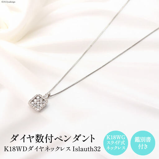 ペンダント K18WD ダイヤ数付 Islauth32