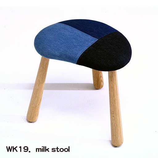 milk stool[若葉家具] / 家具 椅子 イス 木製 職人 手作り 府中家具 天然木 コンパクト 国産 伝統技術 新生活 新築祝い 引越し 結婚祝い 贈り物 広島県 No.770