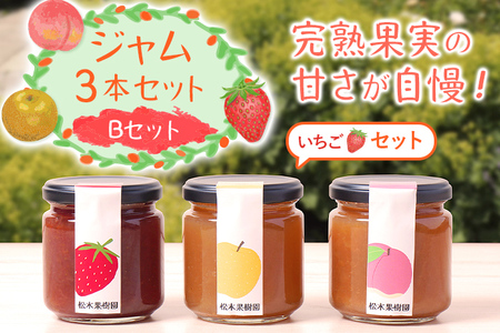 ジャム3本セット≪いちご・なし・もも≫