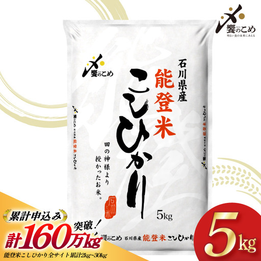 米 令和7年 能登米 こしひかり 精米 5kg