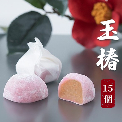 和菓子 玉椿 15個 黄身餡 求肥 姫路 和菓子