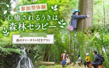 【参加型体験】うきは市森林セラピー （森のティータイム付き） 2名様 ／ 癒やし 森 リフレッシュ ハーブティー ティータイム うきは市