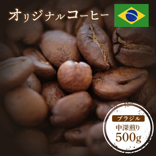 ONUKI COFFEEブラジル中深煎り500g （豆）【2701002】