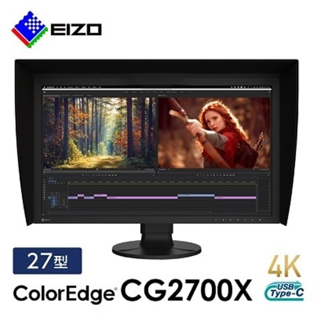 [国内生産]EIZO 27型4Kカラーマネージメント液晶モニター ColorEdge CG2700X_液晶 モニター パソコン pcモニター ゲーミングモニター USB Type-C_
