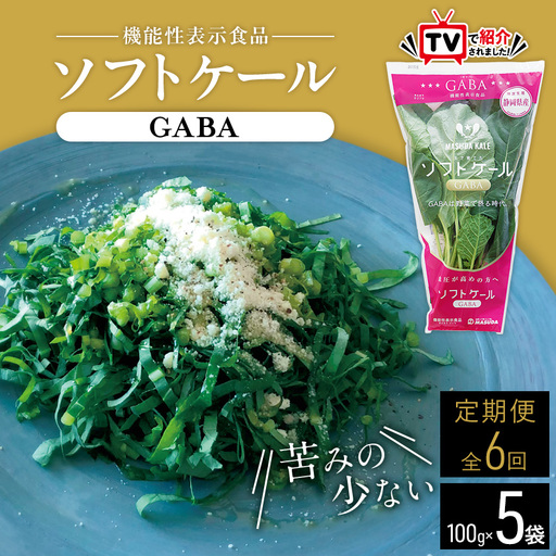 【毎月定期便】TV紹介で大好評 ソフトケール 100g×5袋 健康 腸活応援 スムージー 全6回_ケール 野菜 スーパーフード やさい 食物繊維 カルシウム サラダ パスタ スムージー 定期便 全6回 産地直送 冷蔵 送料無料_【配送不可地域：離島】【4003775】