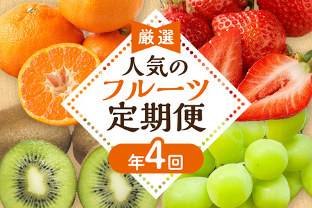 [定期便/年4回]フルーツ JAむなかた厳選!人気のフルーツ定期便 