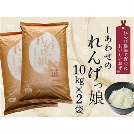しあわせのれんげっ娘  (精米) 10kg×2本_ 精米 米 _【1009774】